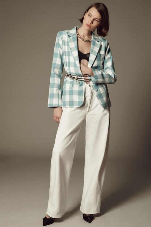 Anthropologie Jackets & Blazers - Anthropologie Maeve Gingham Blazer - New Large